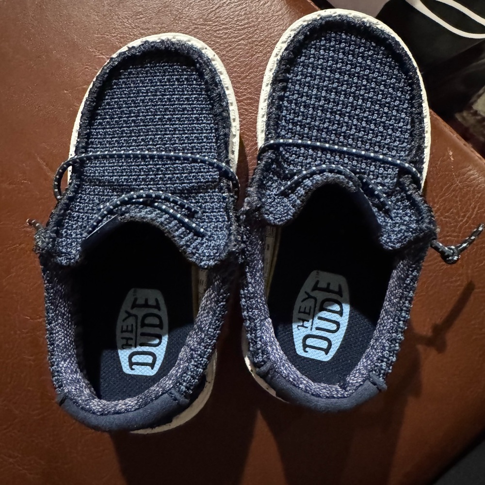 Hey Dude Kids Dark Blue Moccasins